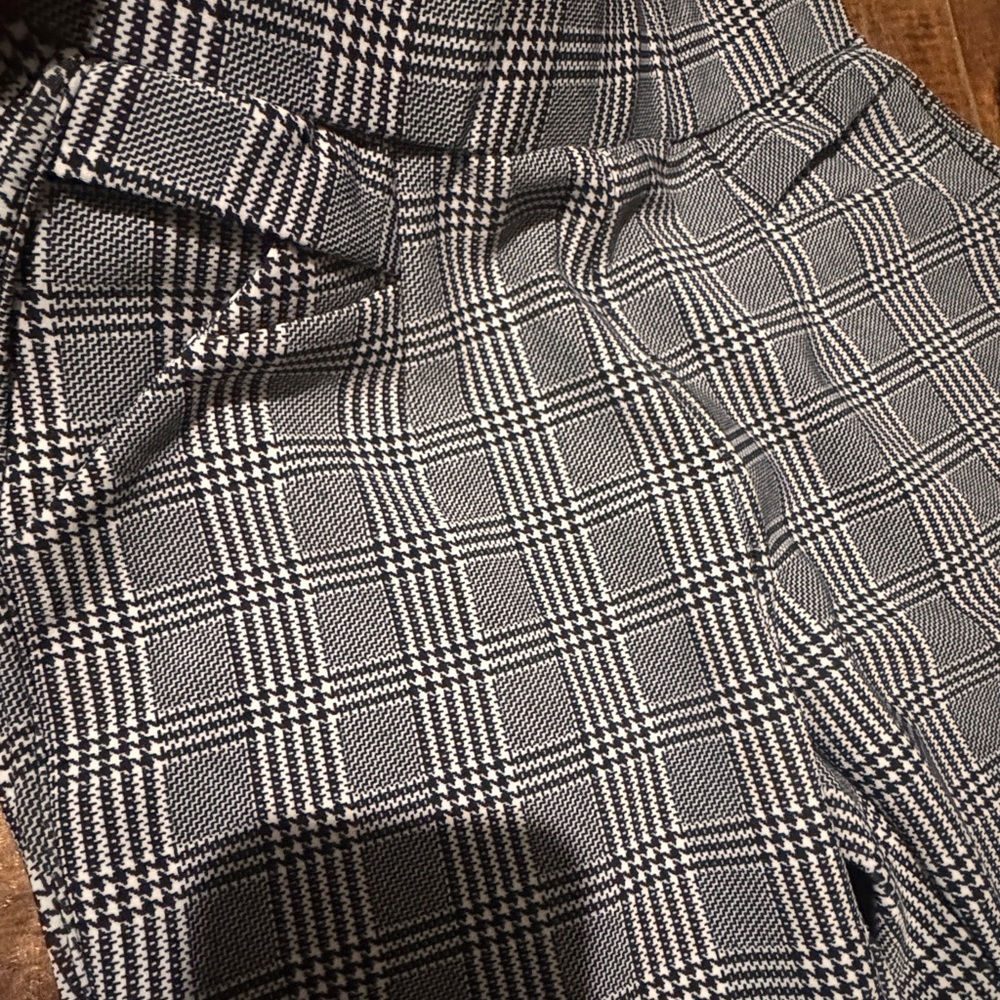 Black and White Plaid Pants